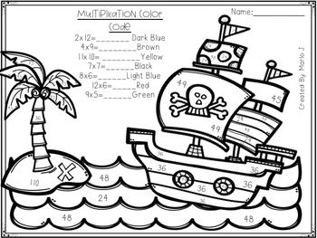 Pirates mixed multiplication color