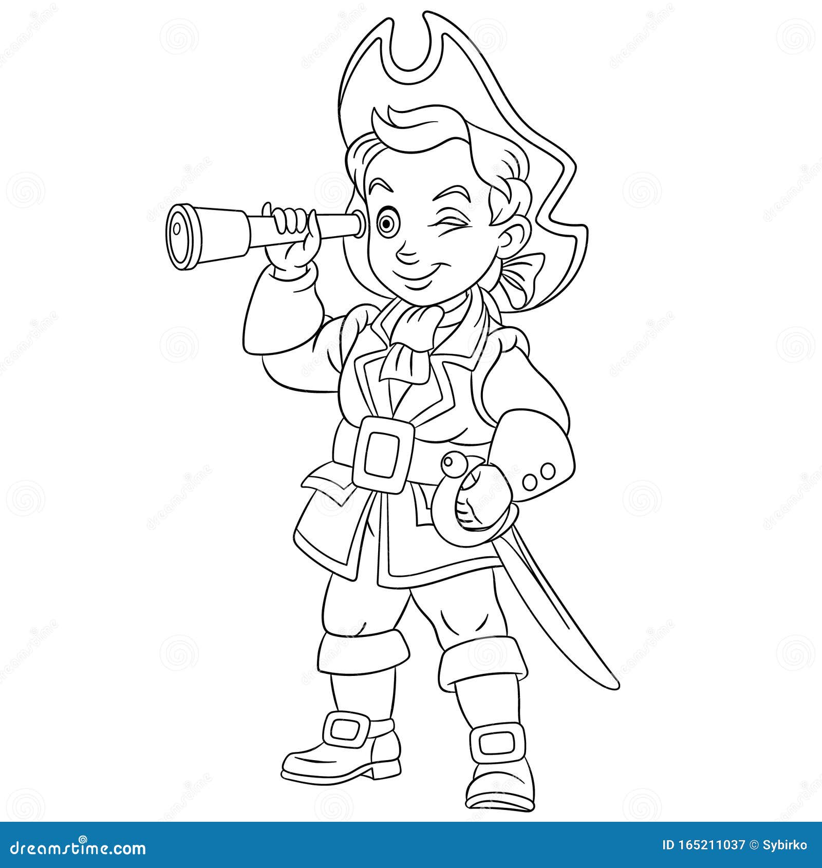Pirate coloring page stock illustrations â pirate coloring page stock illustrations vectors clipart
