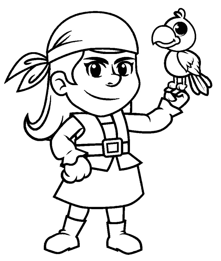 Pirate coloring pages printable for free download