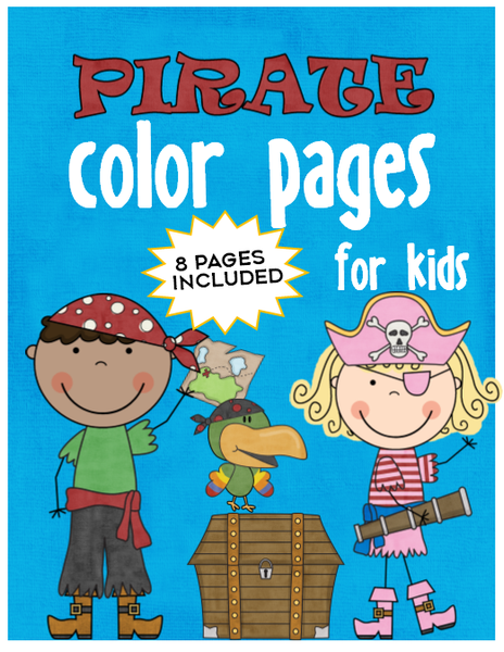 Pirate coloring pages â crystalandp