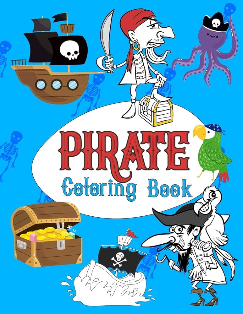Pirate coloring book pirates colouring books for kidsmore than high quality designs about pirates shipsfirst colouring books kech omi books