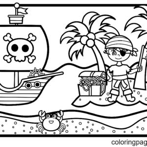 Pirate coloring pages printable for free download