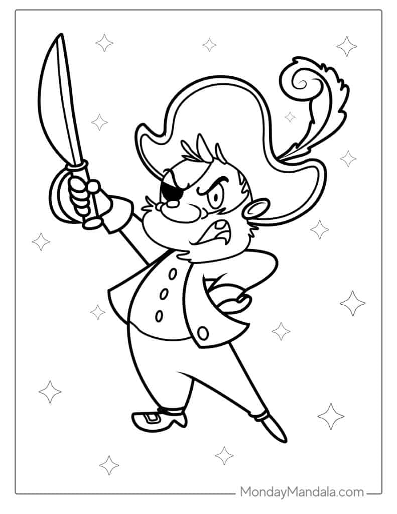 Pirate coloring pages free pdf printables