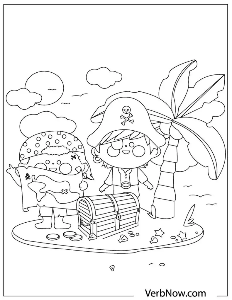 Free pirates coloring pages for download printable pdf