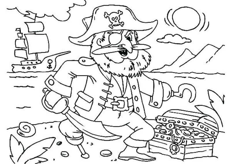 Free pirate coloring pages pdf download