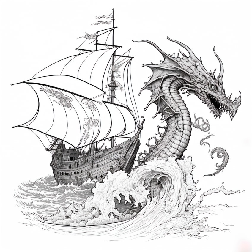 Dragon coloring pages