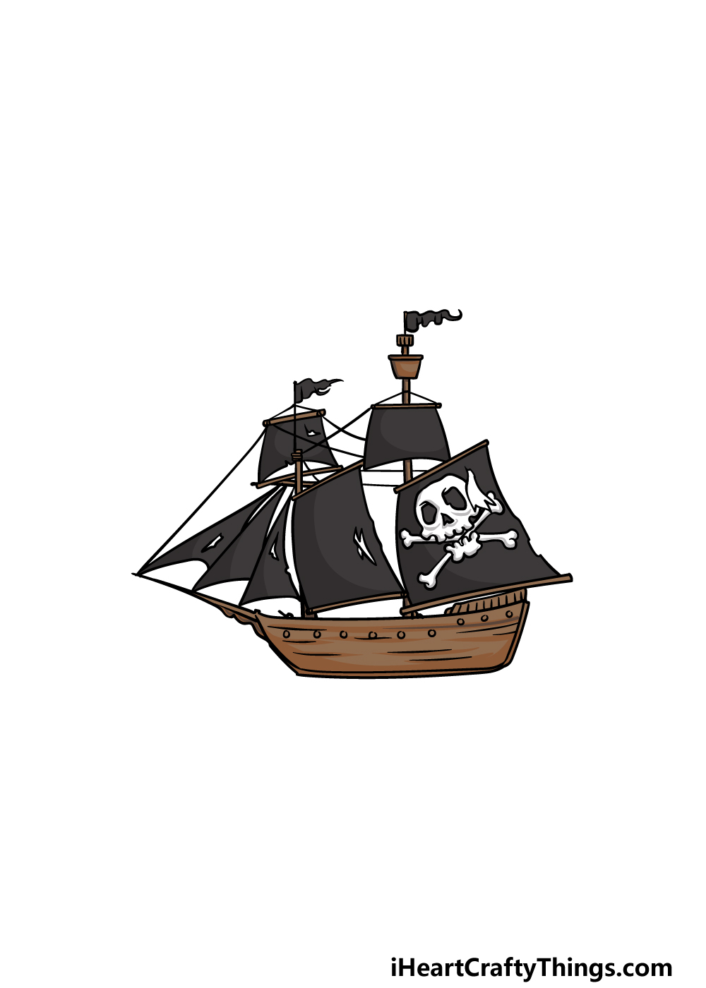 Pirate ship drawing