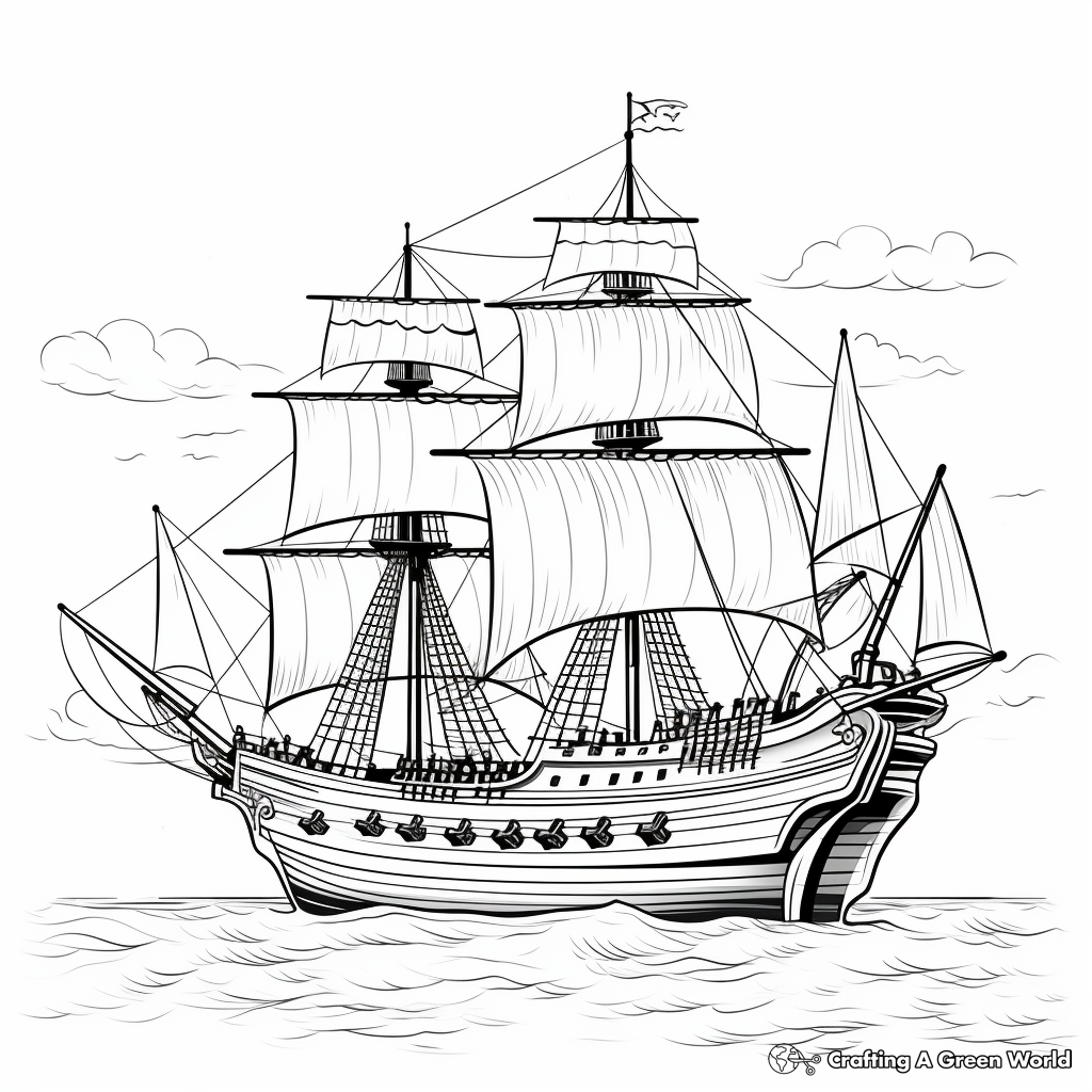 Pirate coloring pages