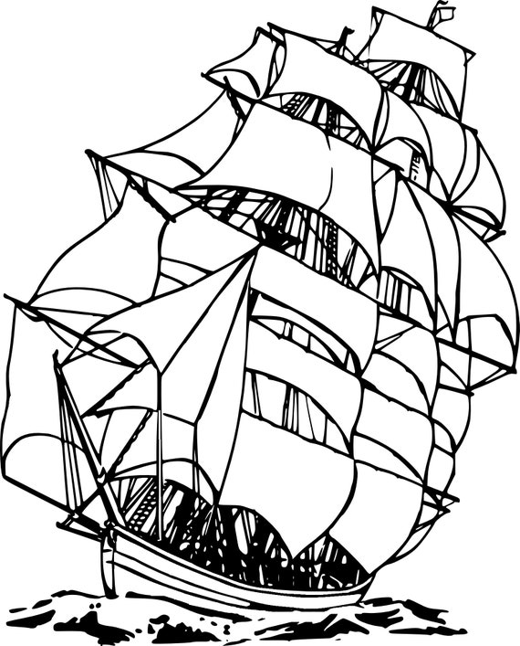 Boats and ships coloring bookkids activity book instant downloadprintable coloring book for children instant printout coloring book