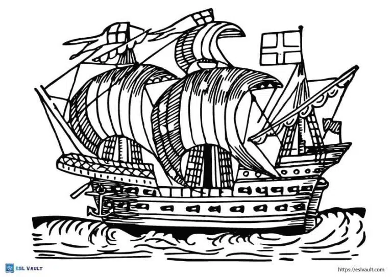 Free ship coloring pages