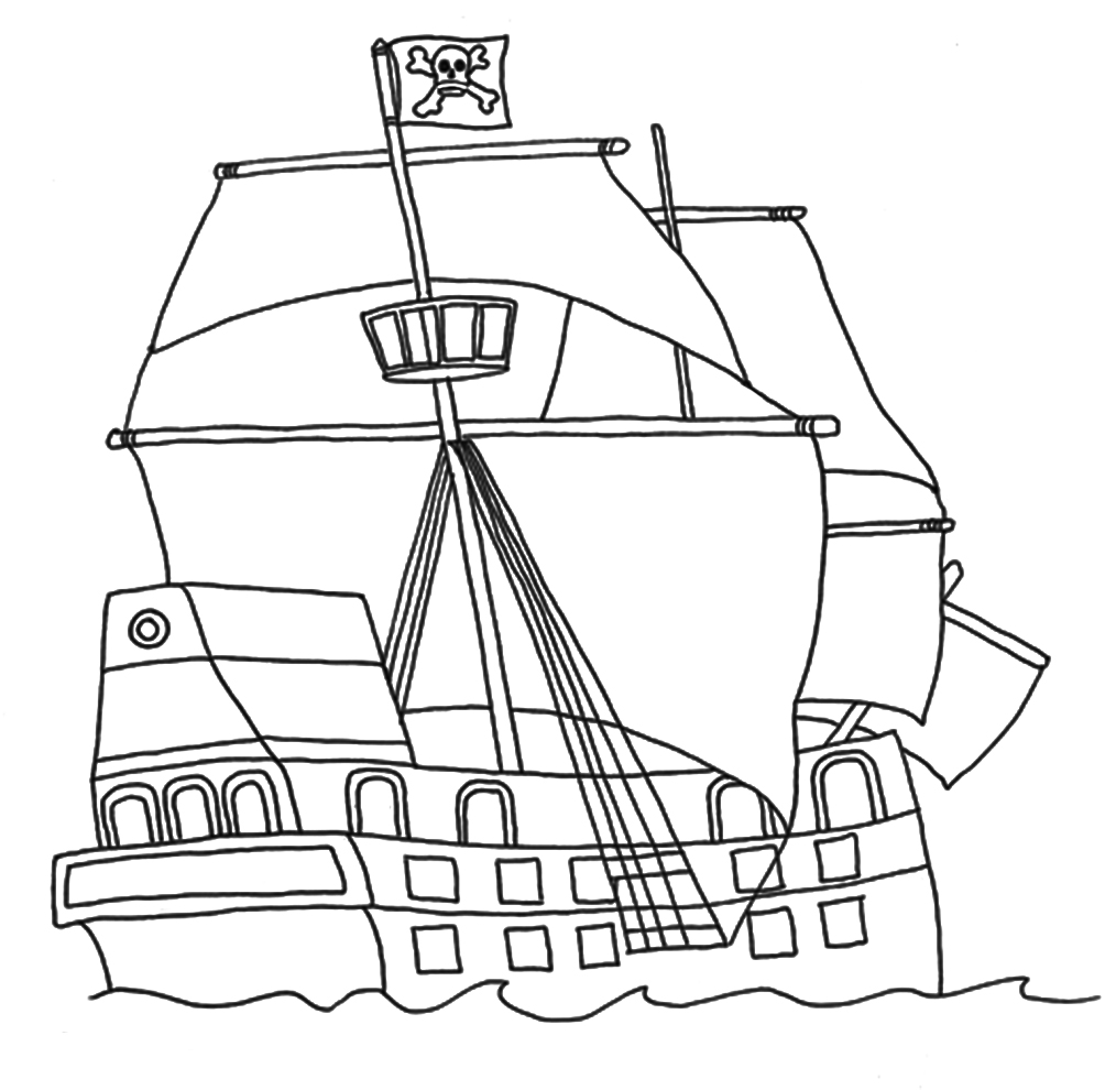 Pirate coloring pages