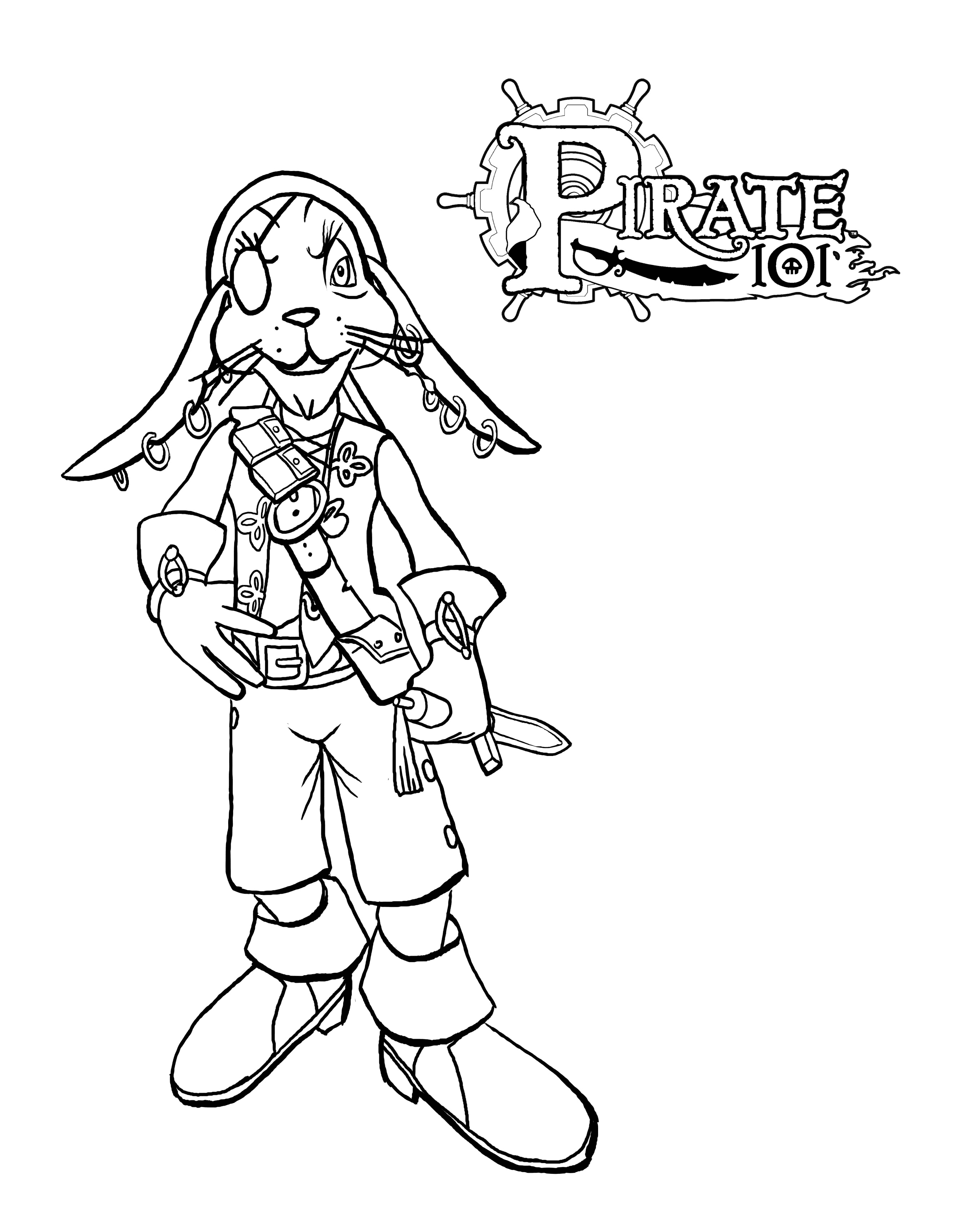 Pirate coloring pages free online game