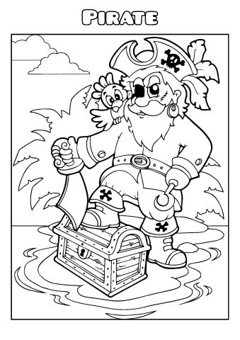 Pirate coloring book template how to make a pirate coloring book