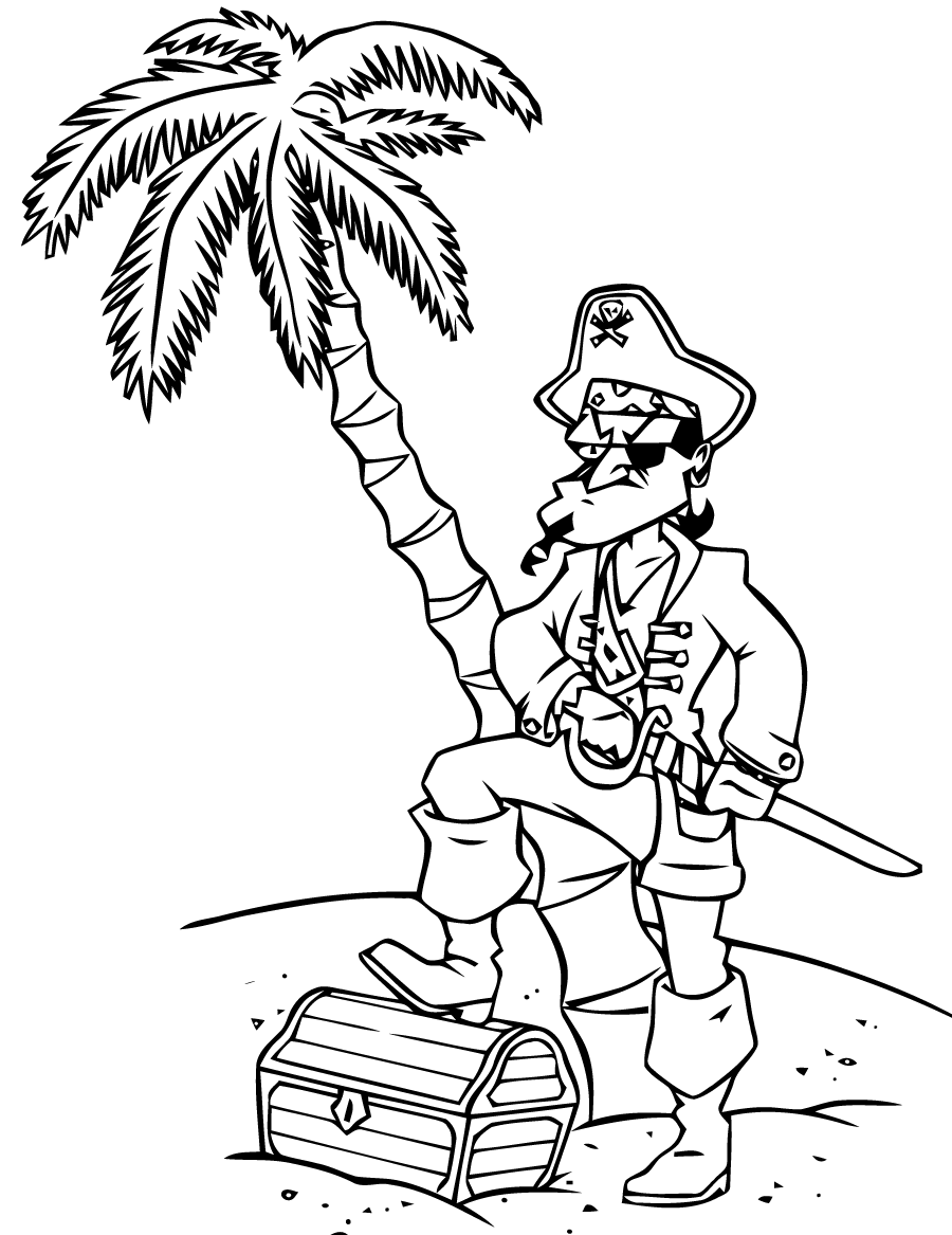 Pirate and his treasure