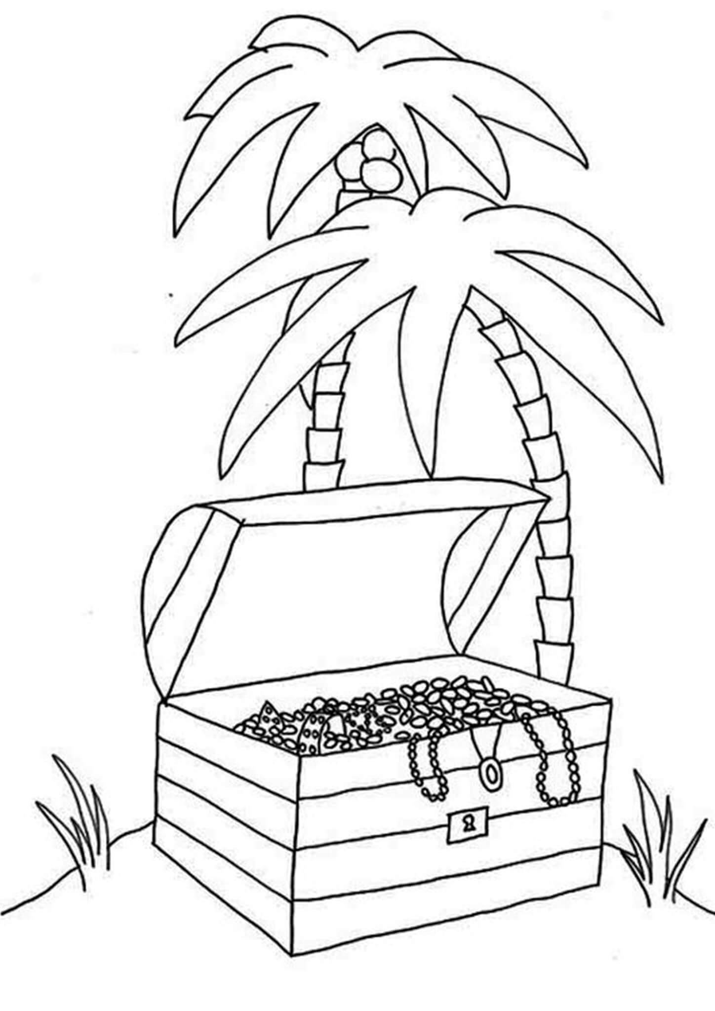 Free easy to print pirate coloring pages