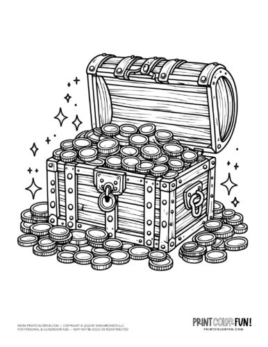 Pirate clipart coloring pages fun activities learning little buccaneers will treasure at