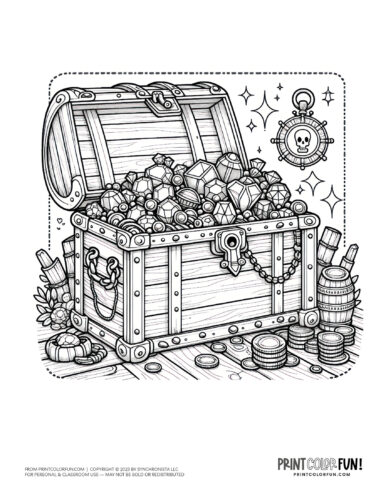 Pirate clipart coloring pages fun activities learning little buccaneers will treasure at
