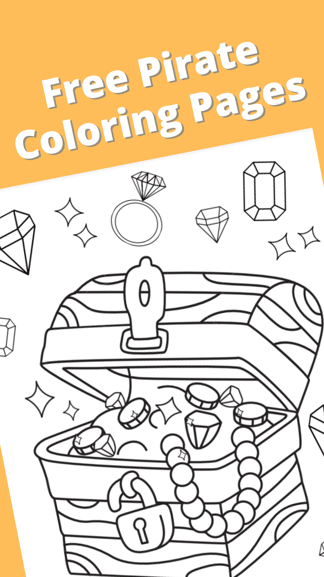 Free printable pirate coloring pages