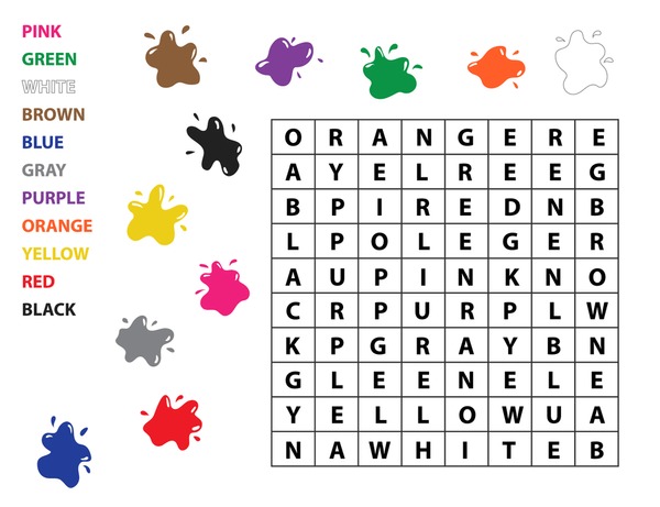 Thousand color word find royalty