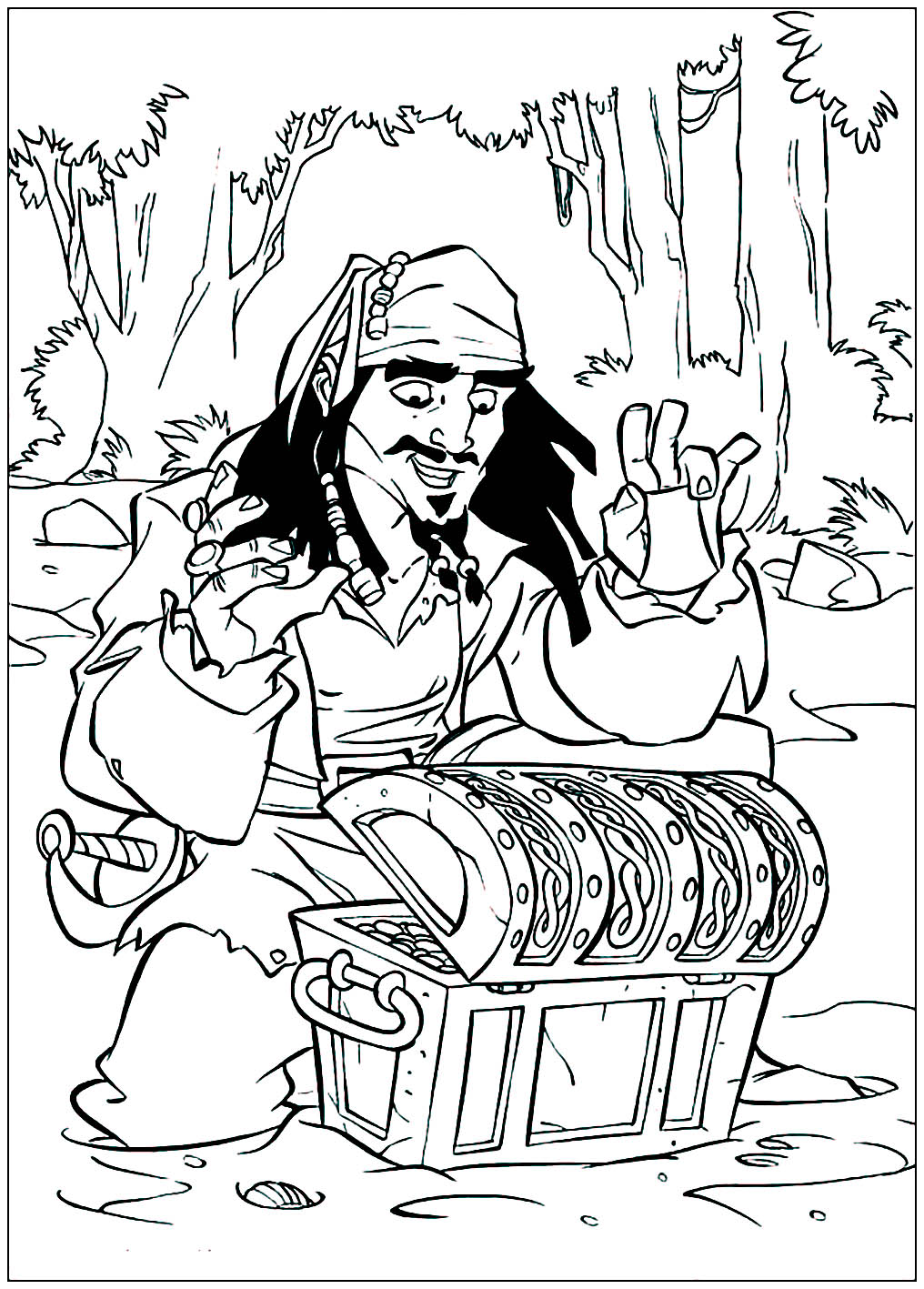Jack sparrow and his treasure