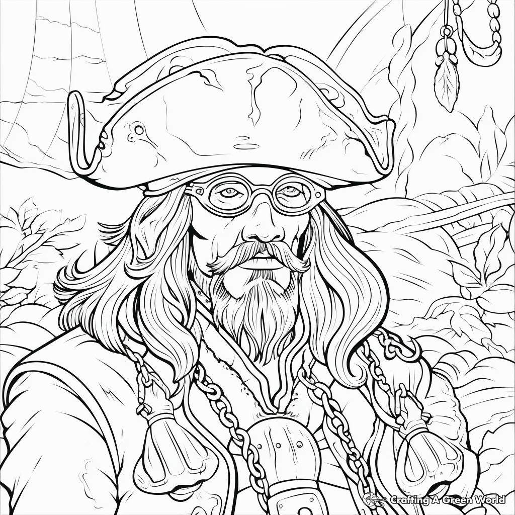 Pirate coloring pages