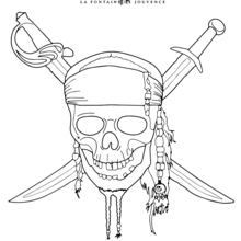 Pirates of the caribbean coloring pages