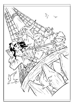Printable pirates of the caribbean coloring pages collection pages