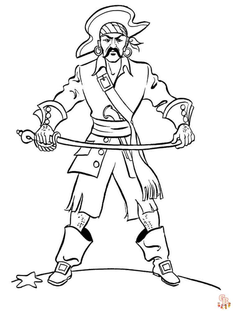 Pirate coloring pages free printable sheets for kids