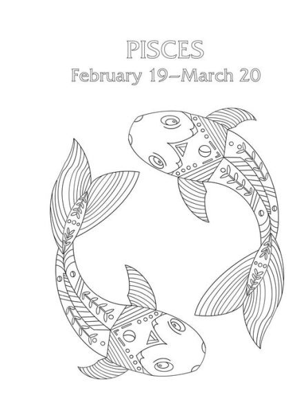 Pisces your cosmic coloring book astrological designs for your zodiac sign by mecca woods paperback barnes noble