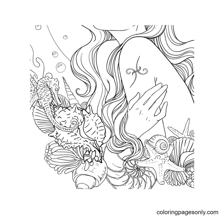 Pisces coloring pages printable for free download