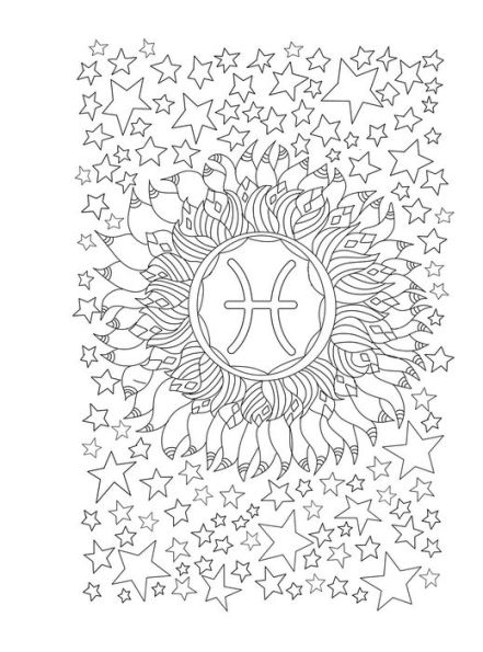 Pisces your cosmic coloring book astrological designs for your zodiac sign by mecca woods paperback barnes noble