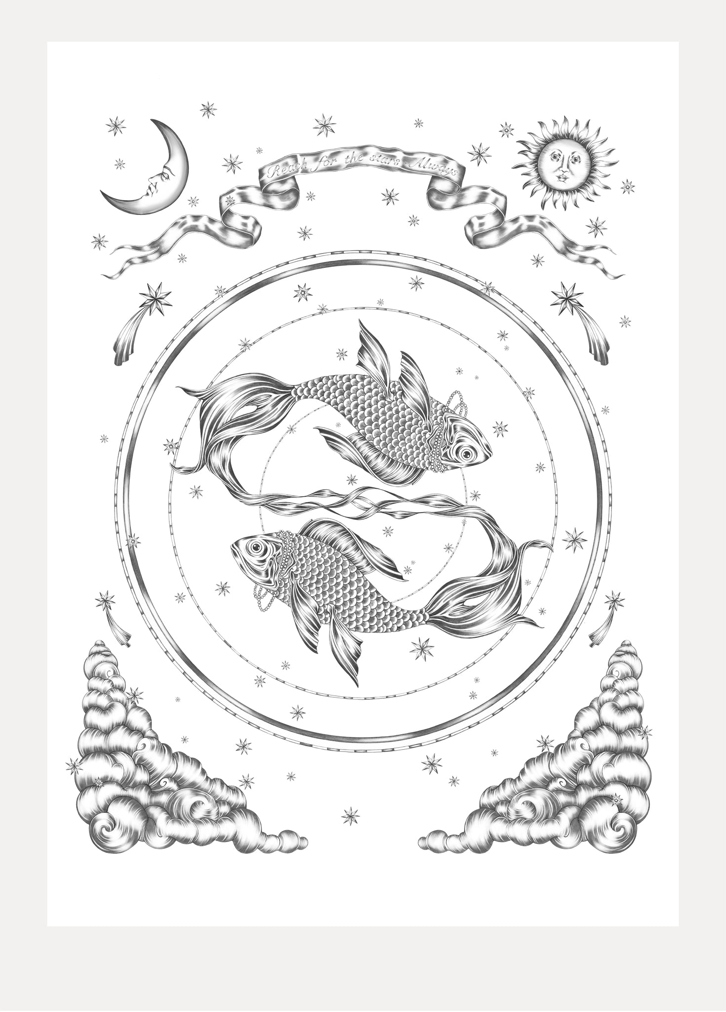 Pisces art print