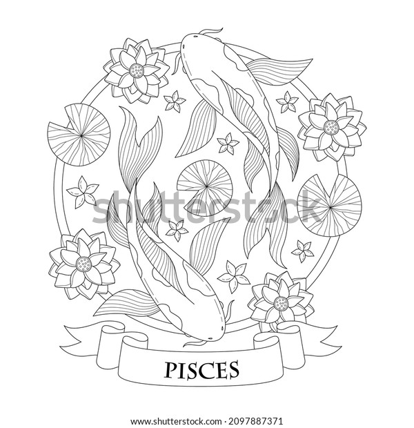 Pisces coloring images stock photos d objects vectors