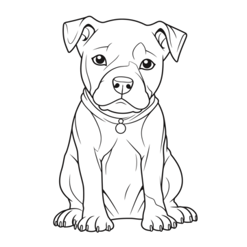 Easy pitbull outline png transparent images free download vector files