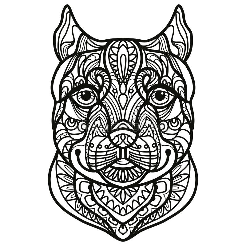 Pitbull tattoo stock illustrations â pitbull tattoo stock illustrations vectors clipart