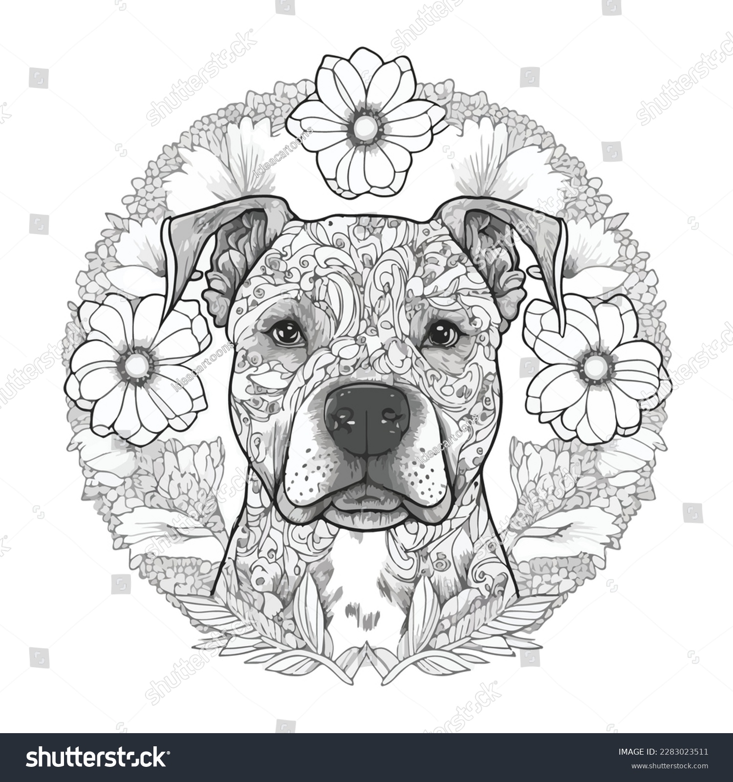 Tribal dog tattoo images stock photos d objects vectors