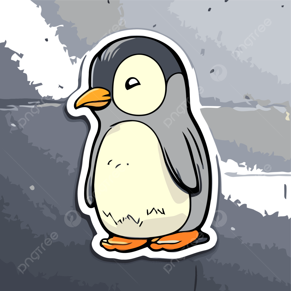 Penguin outline clipart images free download png transparent background