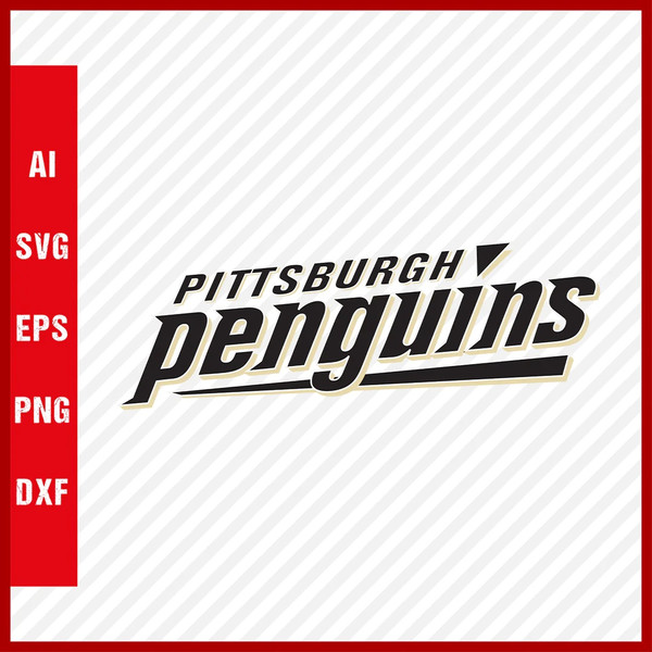 Pittsburgh penguins logo svg cut files layered svg files