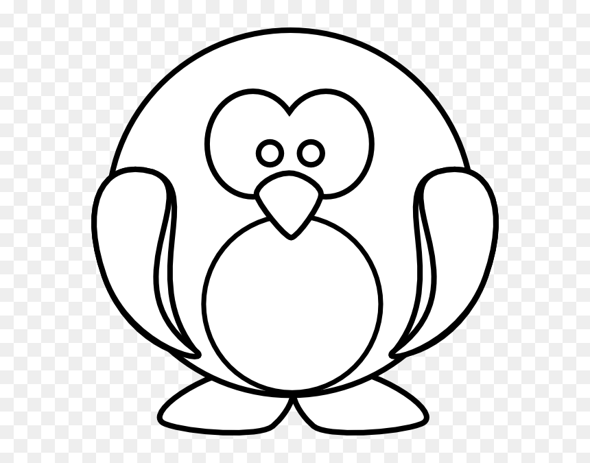 Penguin coloring pages hd png download
