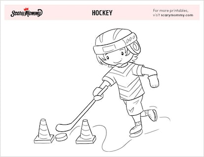 Check yourself there are no penalties on these hockey coloring pages