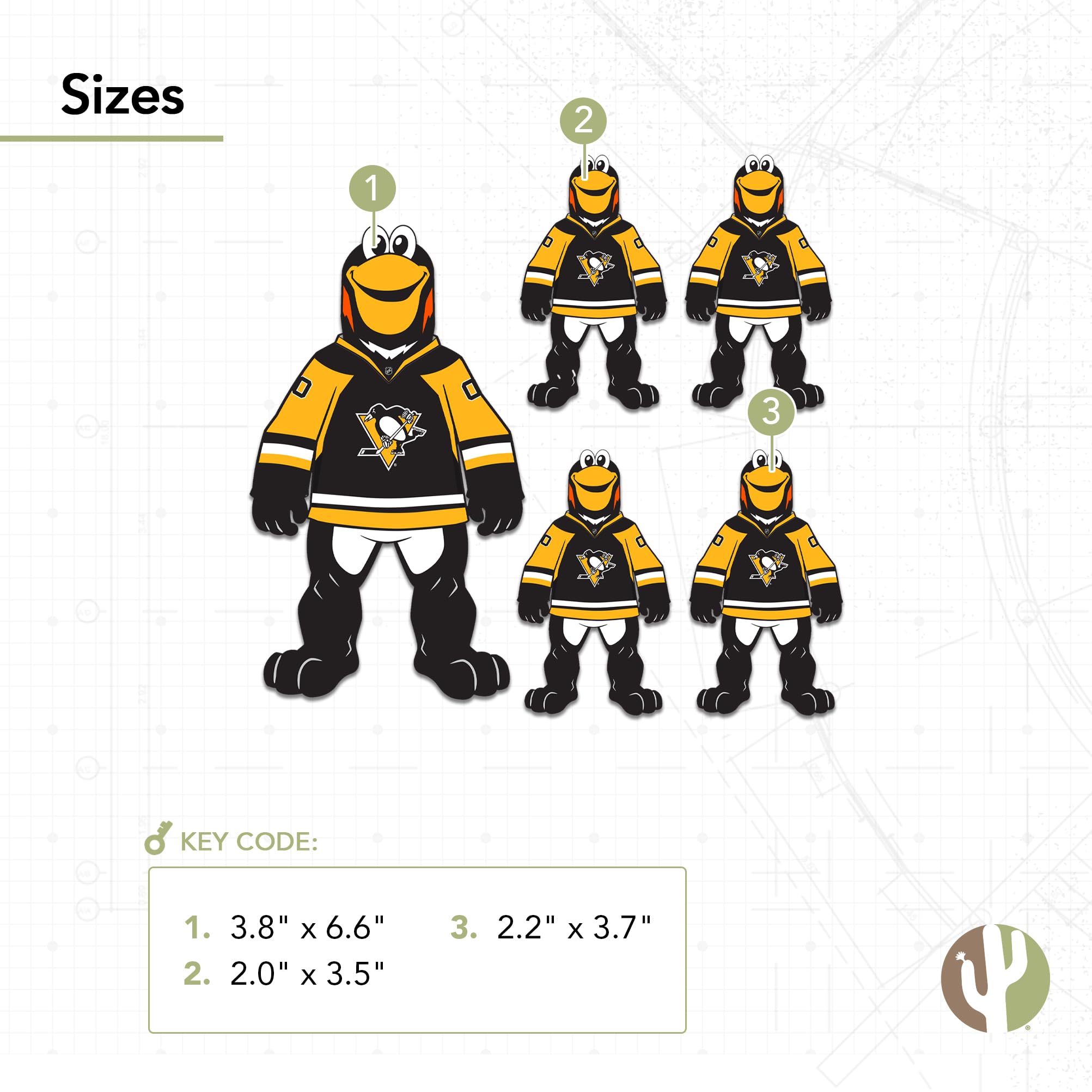 Pittsburgh penguins stickers iceburgh mascot team nhl national hockey league sticker vinyl decal laptop water bottle car scrapbook type mascot sports outdoors