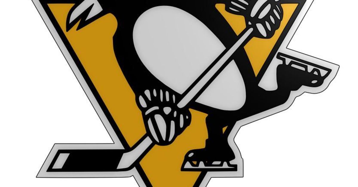 Pittsburgh penguins logo by sillygoose download free stl model
