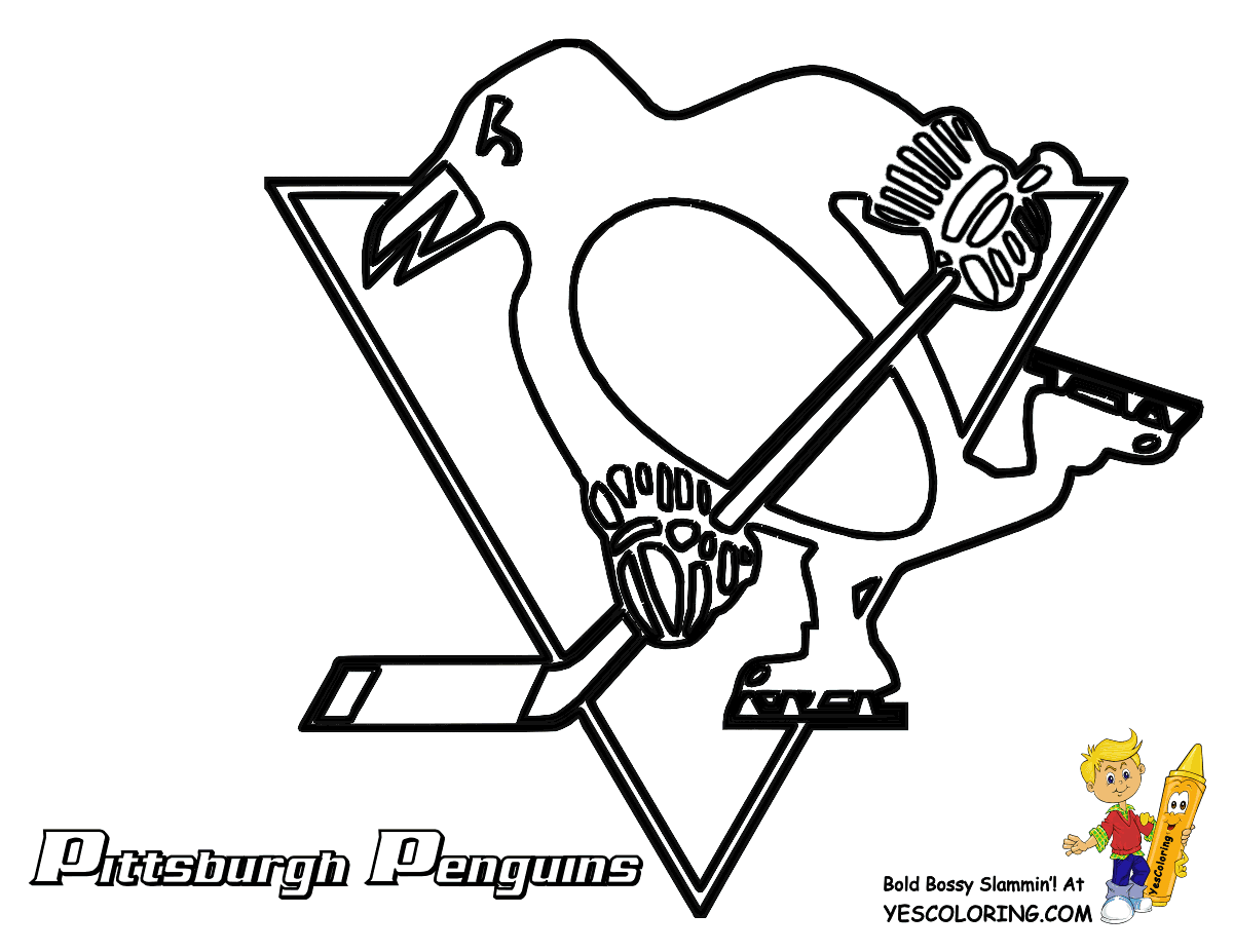 Pittsburgh penguins hockey coloring page all the nhl hockey coloringpages n here you n print out this hockey â coloriage dessin gratuit coloriage hockey