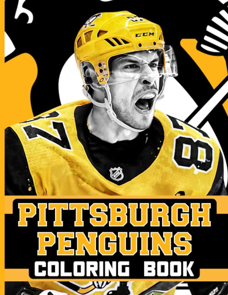 Pittsburgh penguins coloring book stunning pittsburgh penguins coloring books for adult perfect gift birthday or holidays kosho yamagata books