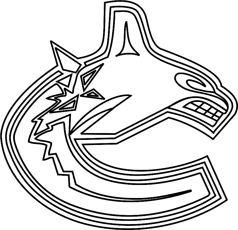 Pittsburgh penguins logo coloring page