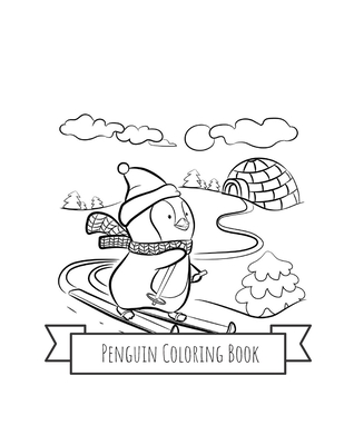 Penguins coloring book gifts for kids