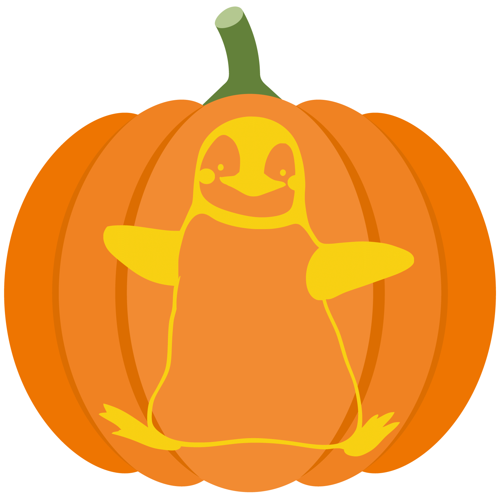 Penguin pumpkin stencil free printable papercraft templates