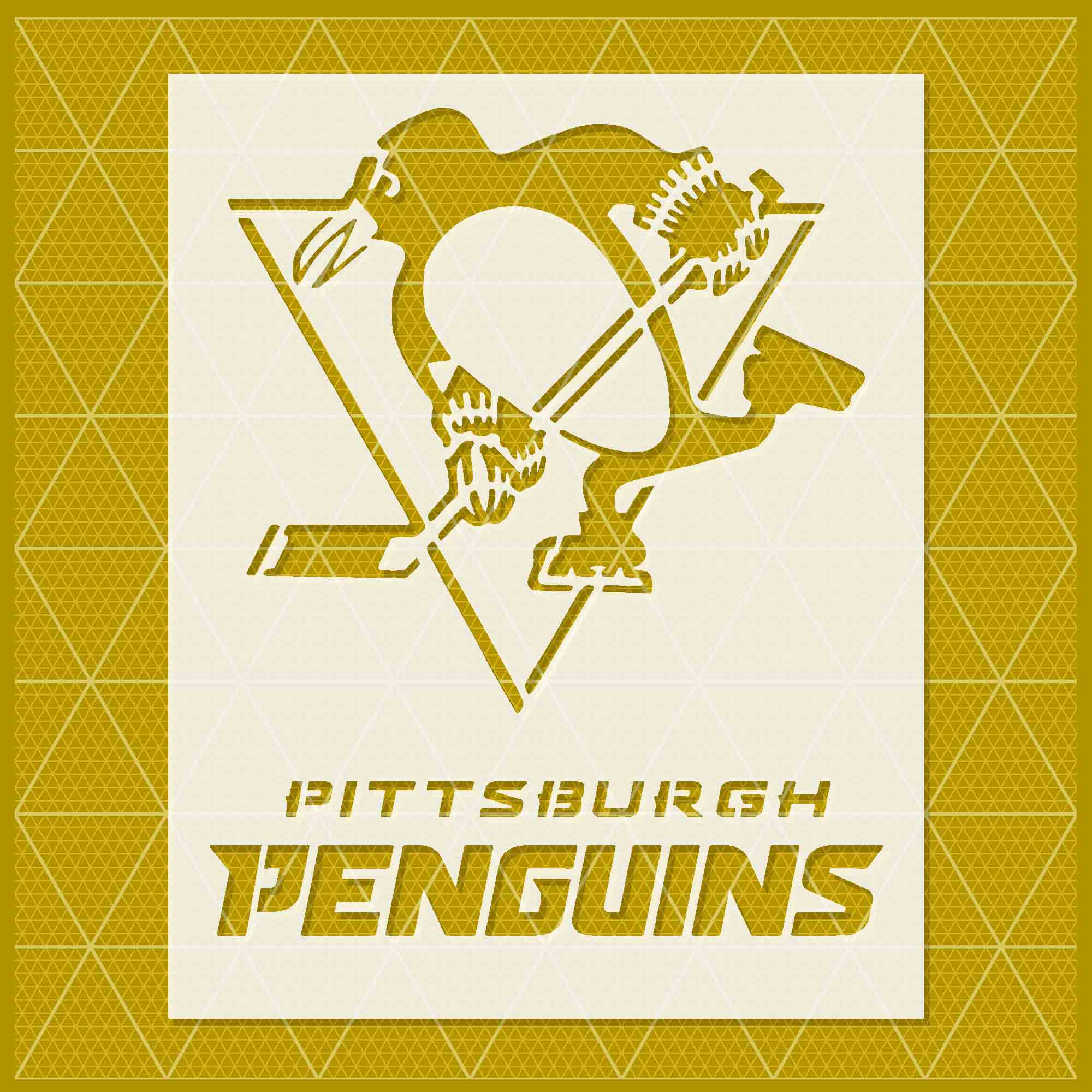Pittsburgh penguins stencil