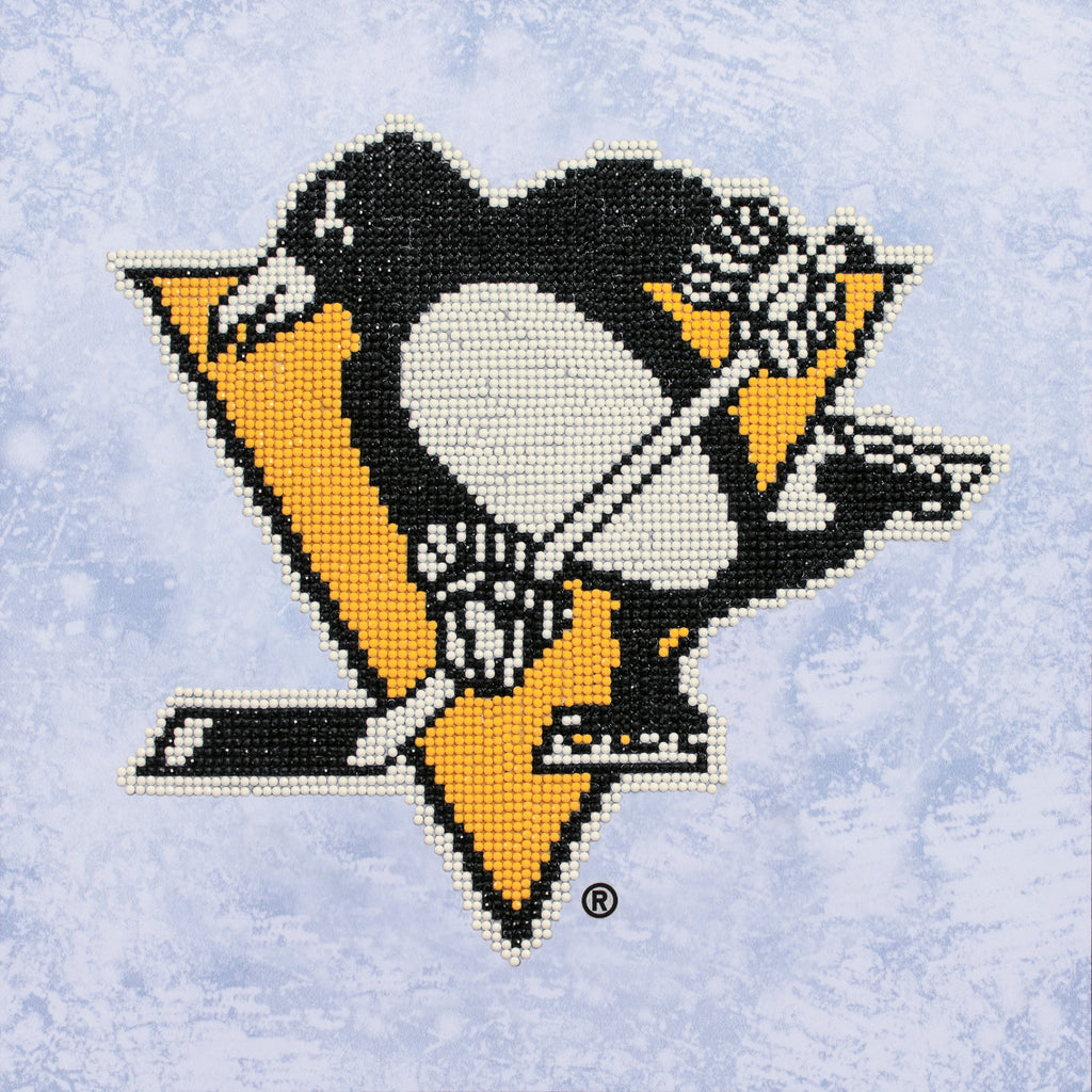 Officially licensed melot dots nhl pittsburgh penguins diamond paint â fabrics n crafts nada