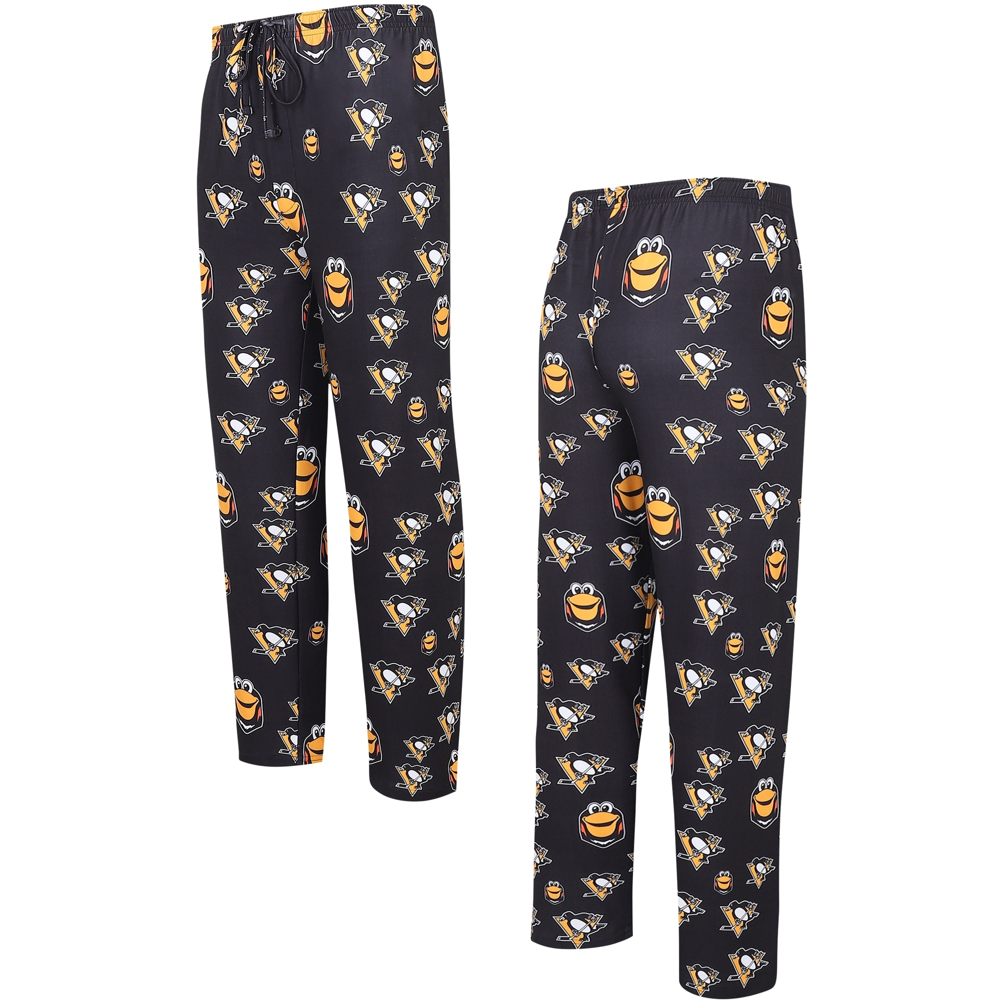 Concepts sport mens concepts sport black pittsburgh penguins gauge allover print knit sleep pants the pen centre